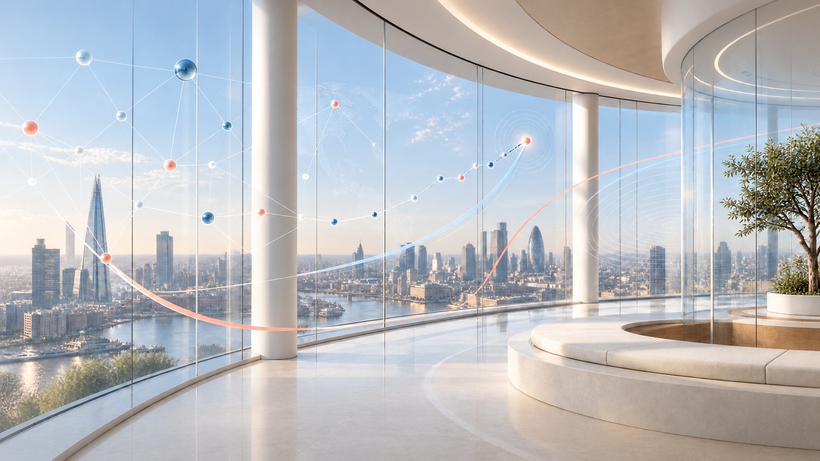 City skyline representing Areti Professional's technology executive search reach